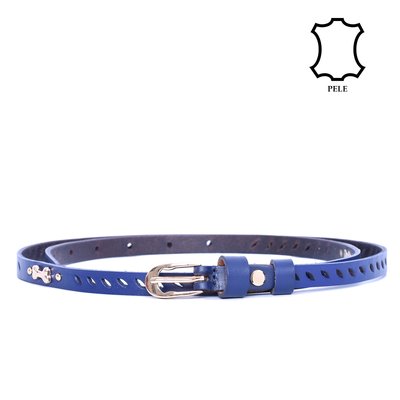 Ceinture en cuir avec os de chien