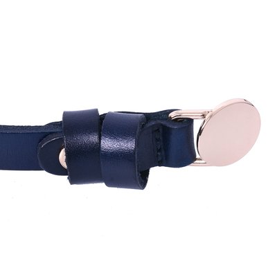 Ceinture en cuir véritable avec boucle ronde