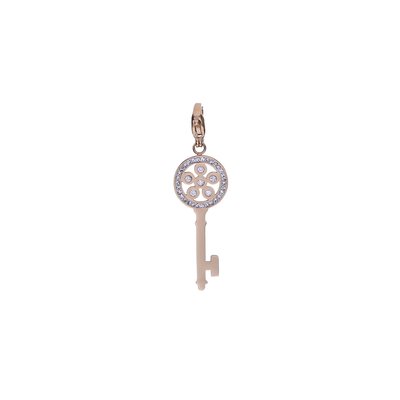 Charm Pendent chave com zircônias