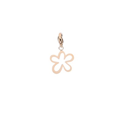 Charm Pendent com flor aberta