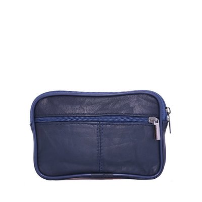 Rectangular coin purse with two clasps