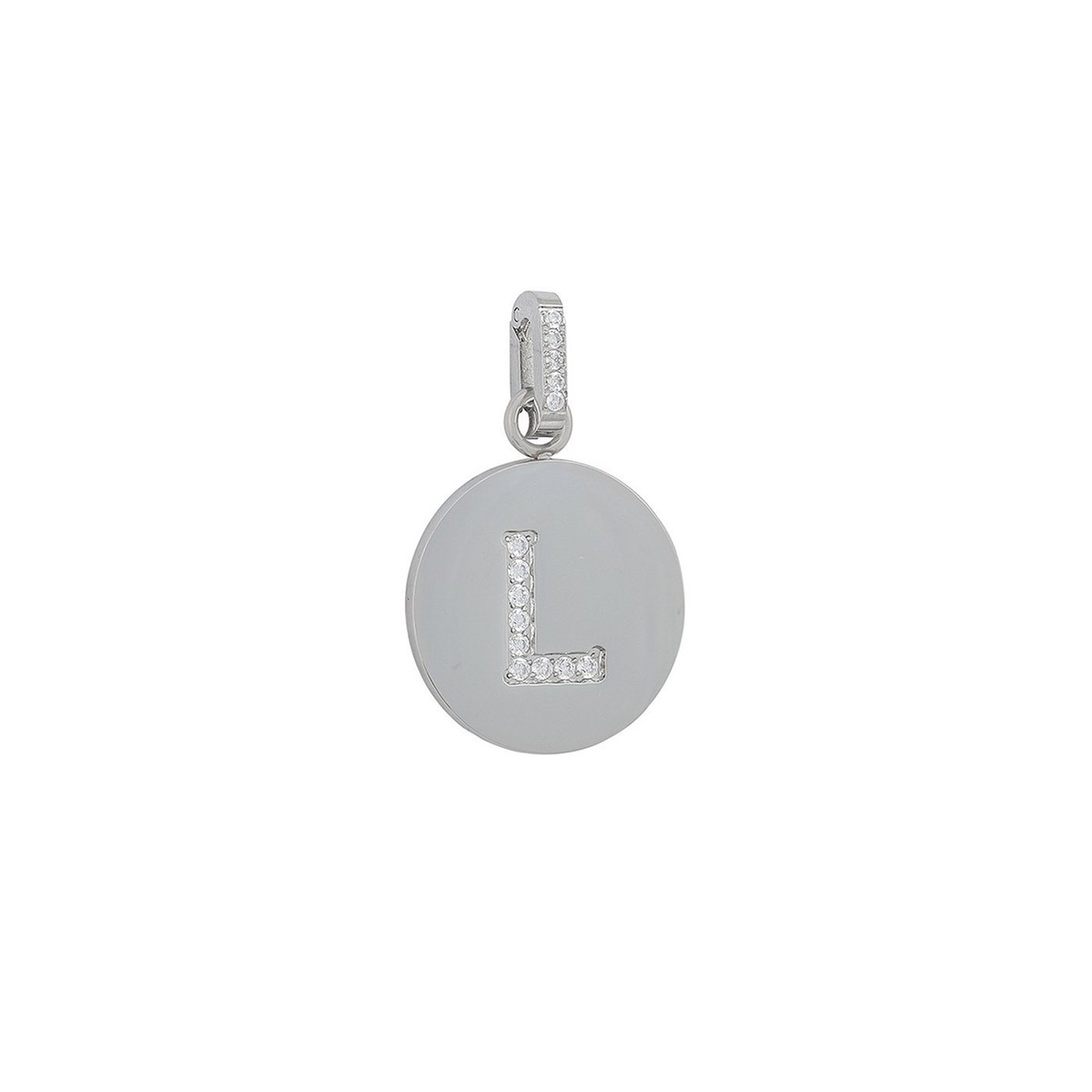 Charm Pendent inicial e zircônias