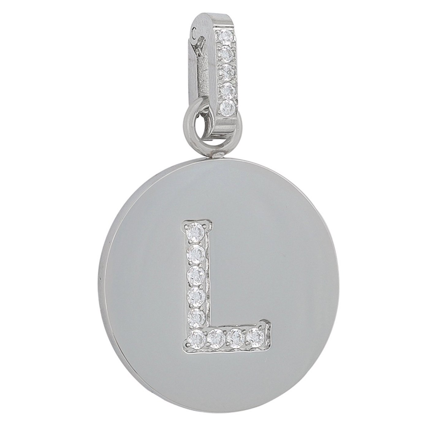 Charm Pendent inicial e zircônias