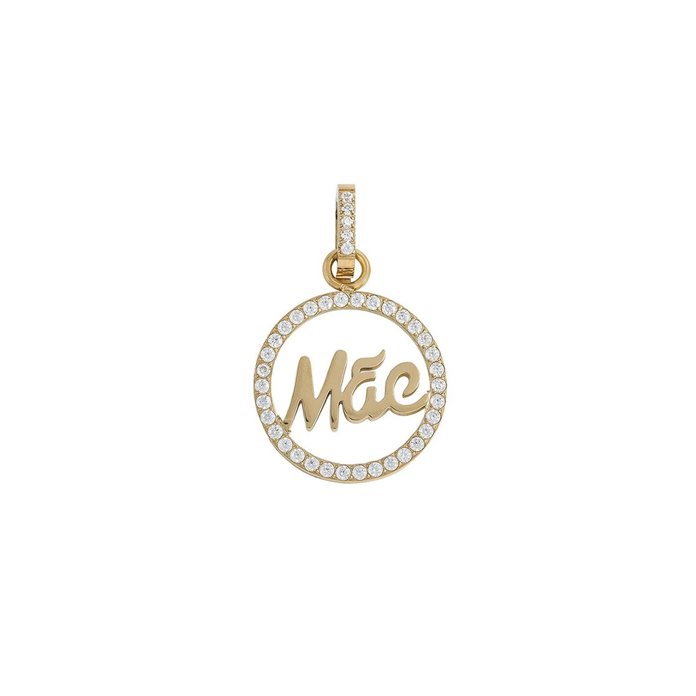 Charm Pendent rond Mãe