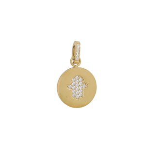 Pendente mão com zircônias GB