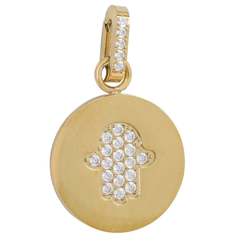 Pendente mão com zircônias GB