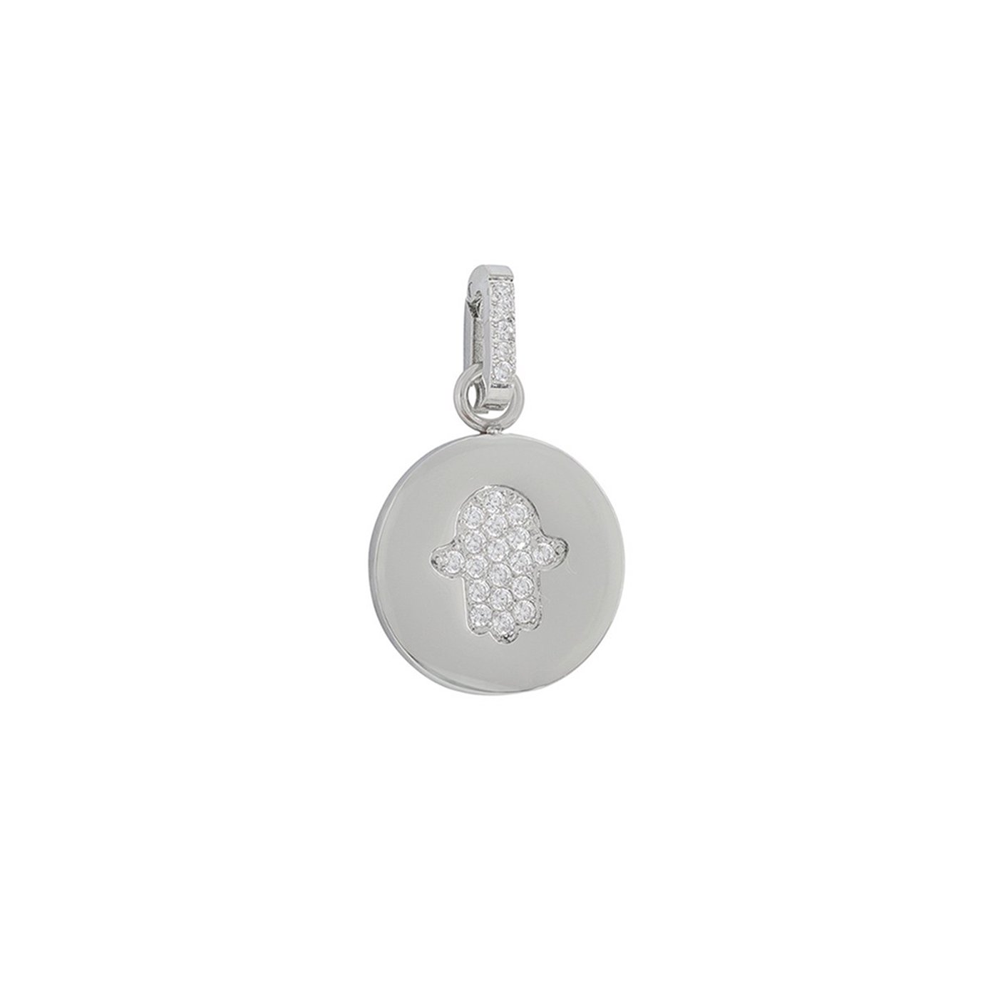 Charm Pendent mão com zircônias