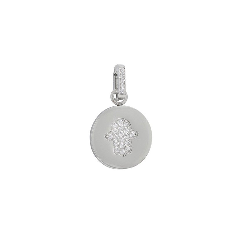 Pendente mão com zircônias GB
