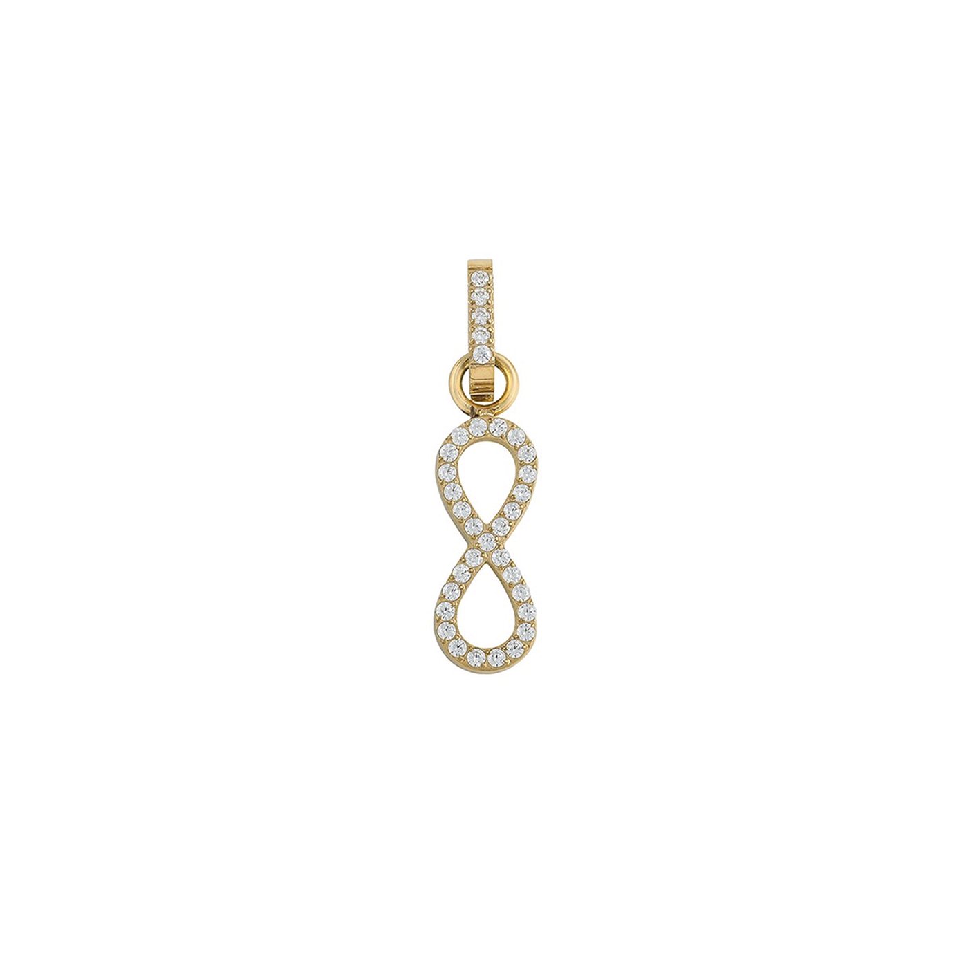 Charm Pendent infini avec zirconia