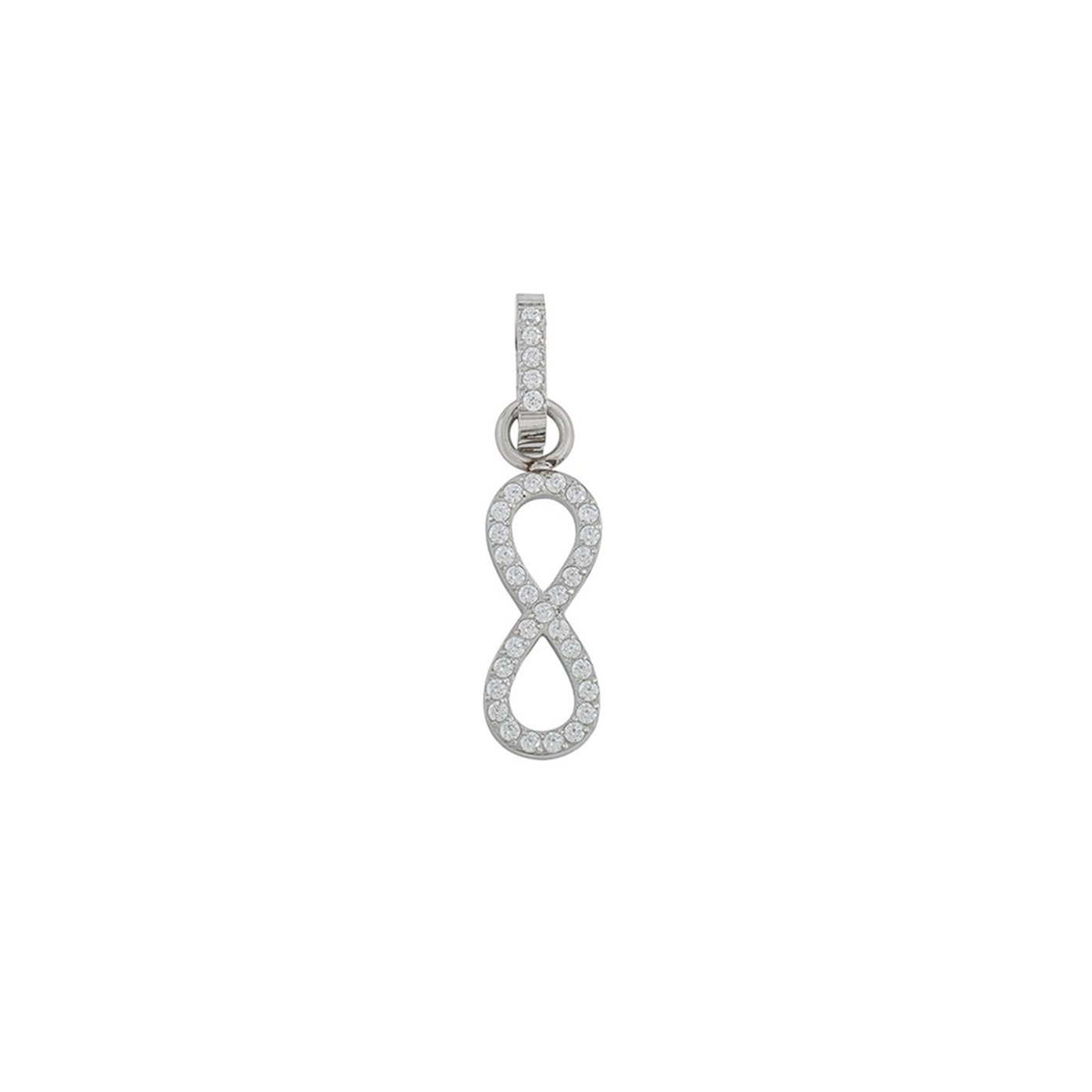 Charm Pendent infinito com zircônias