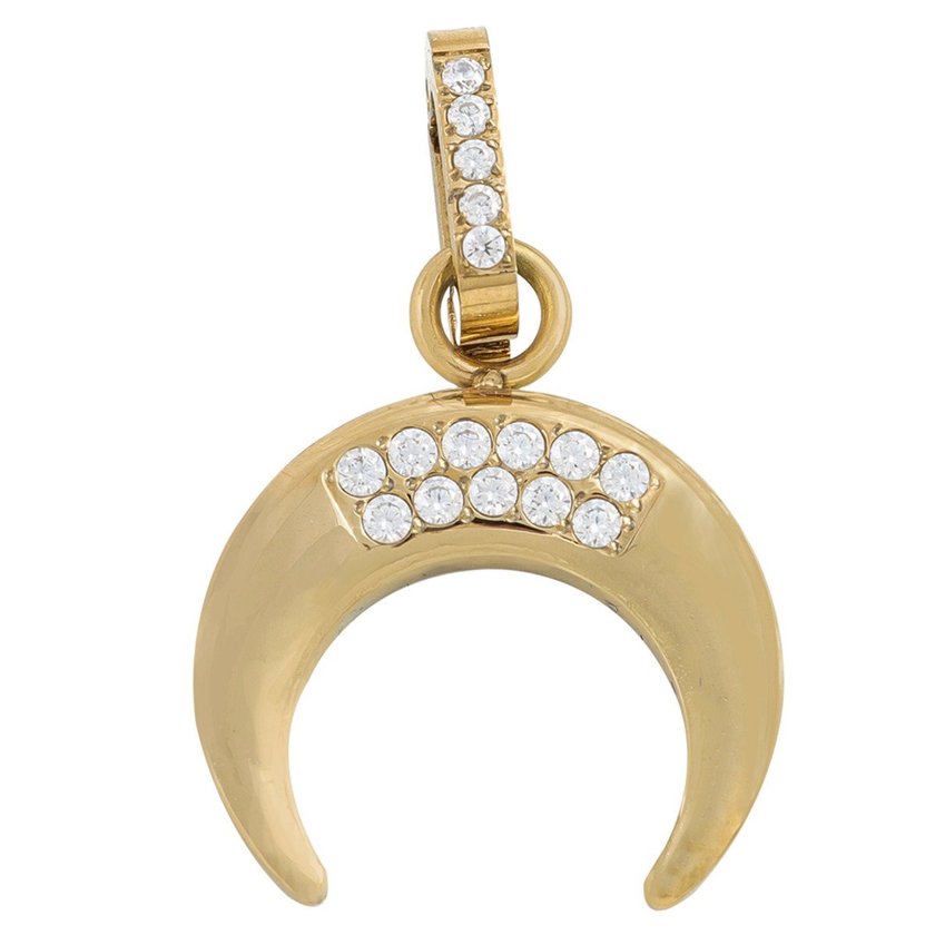 Pendente lua em aço GB