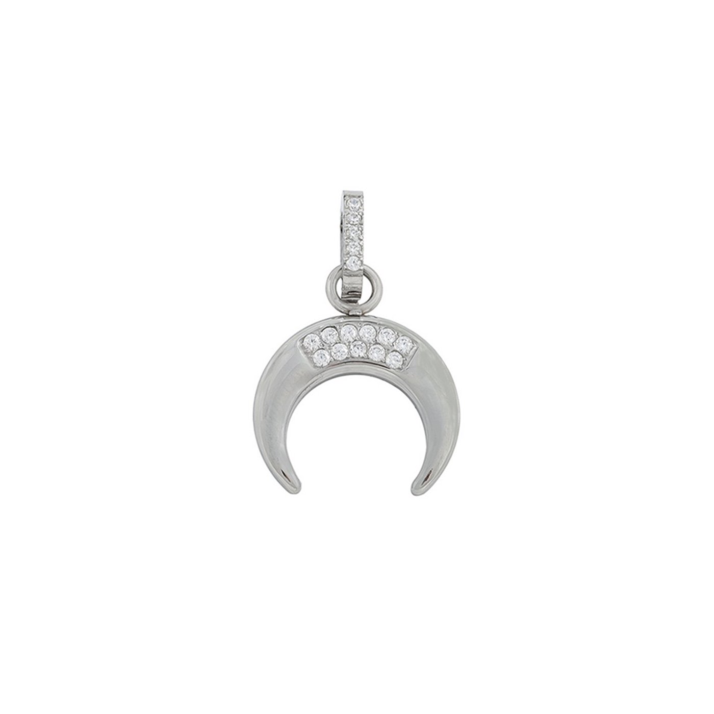 Charm Pendent lua com zircônias