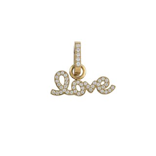 Pendente love com zircônias GB