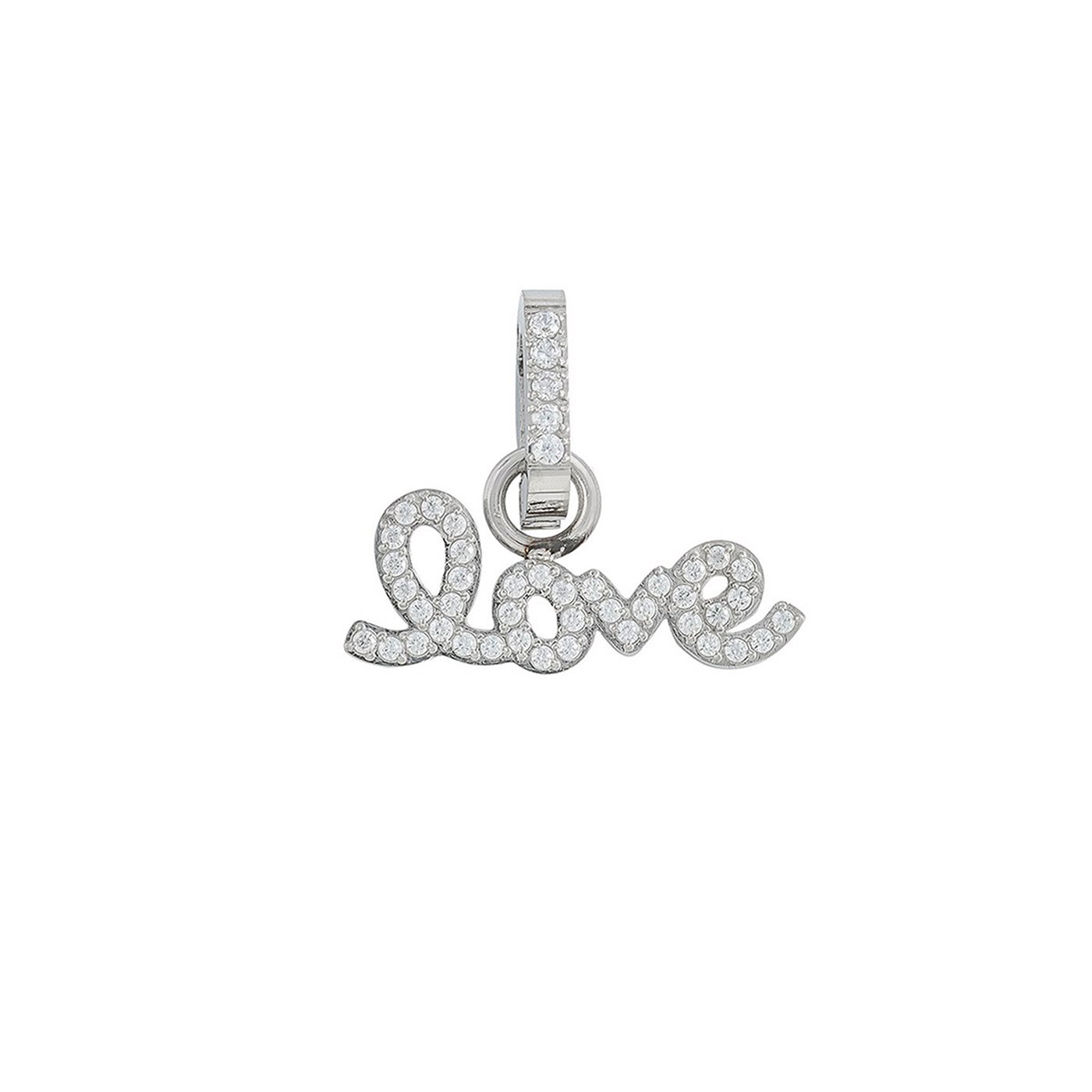 Charm Pendent love com zircônias