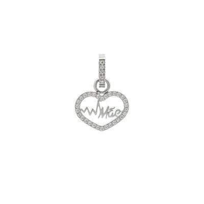 Charm Pendent coração e Mãe