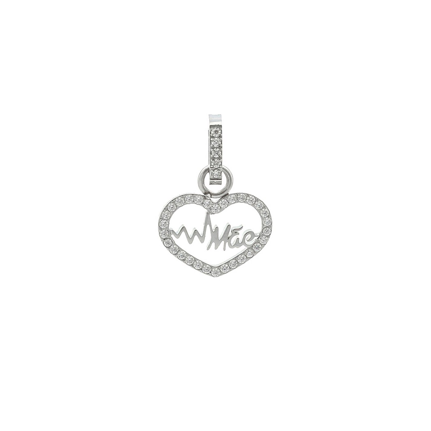 Charm Pendent cœur et Mãe