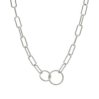 Colar de aço elos combinados GB