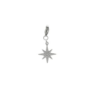 Pendente estrela com textura GB