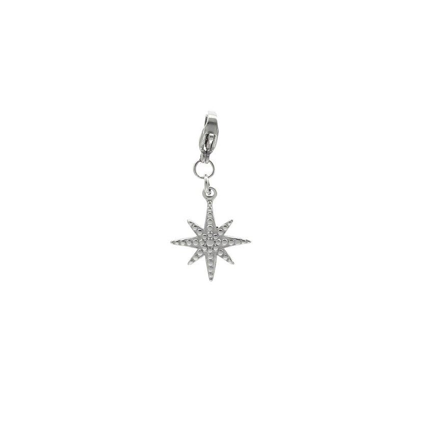 Pendente estrela com textura GB