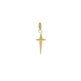 Pendente de aço estrela comprida GB