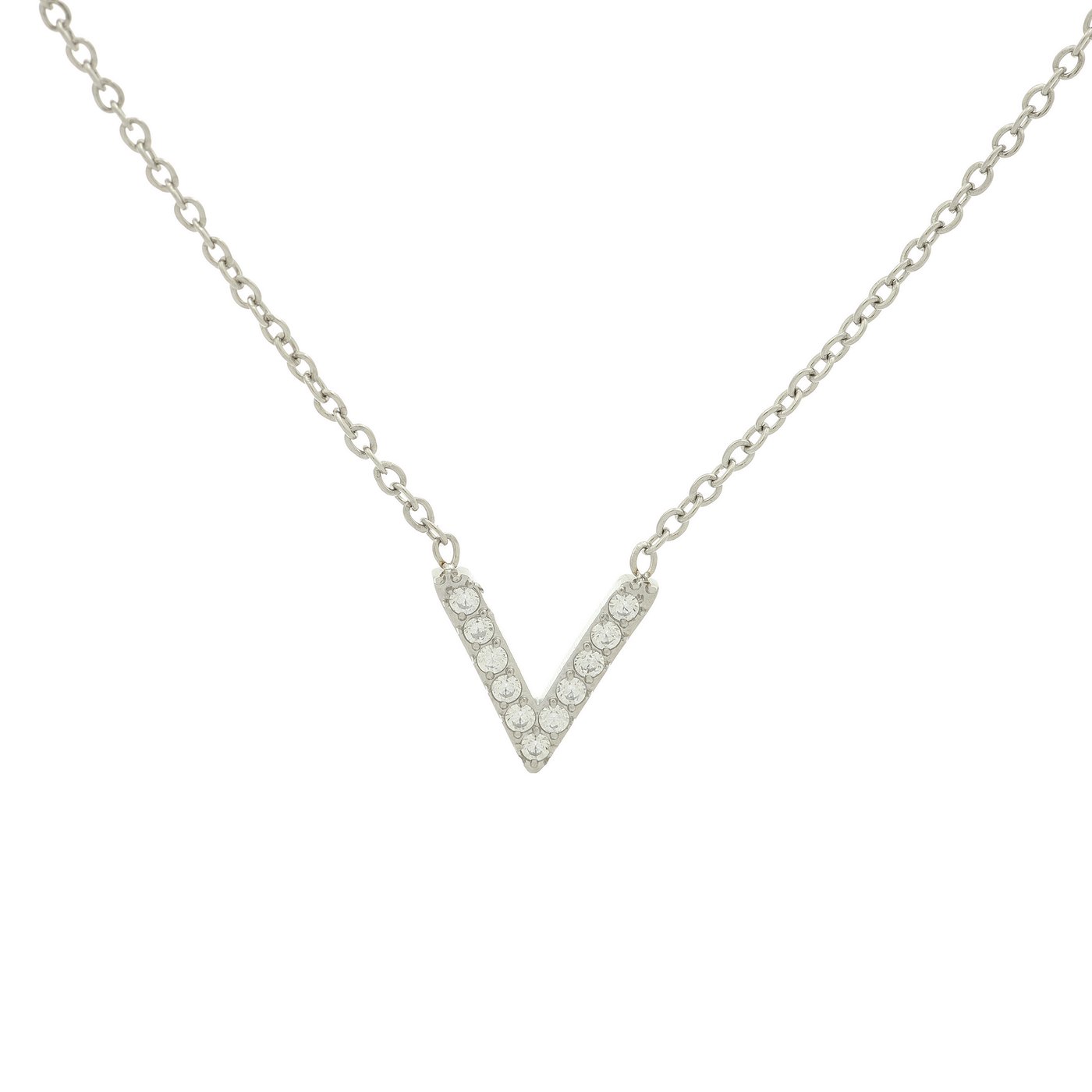 Delicate necklace in V shape