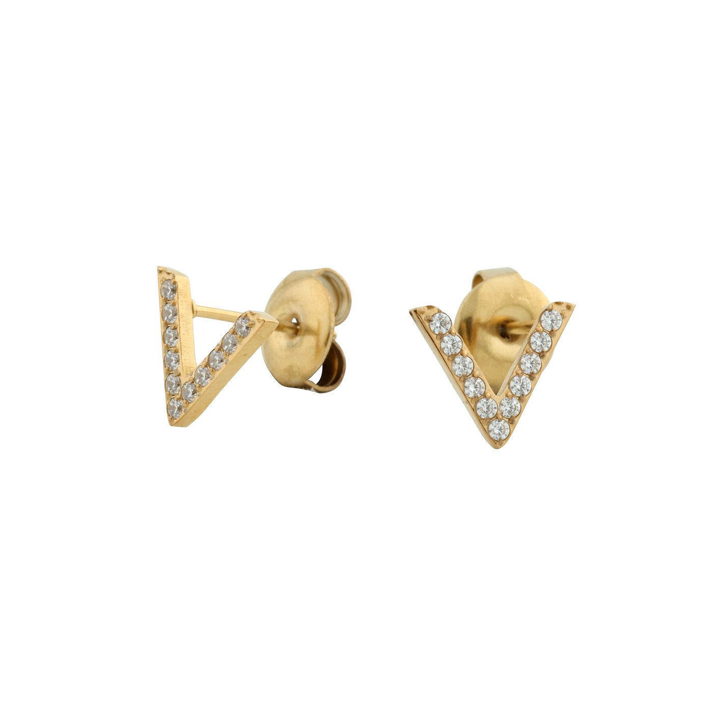 Delicate V-shaped earrings