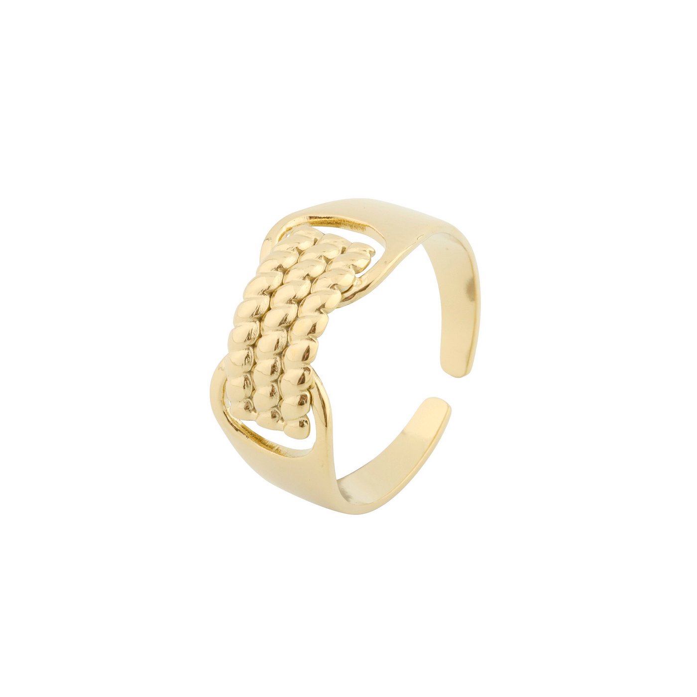 Adjustable Delicate ring with intertwined design