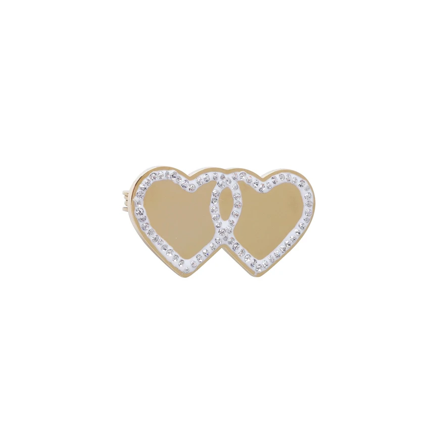 Pin with two hearts