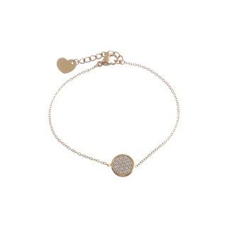 Bracelet stainless steel zirconies basic GB