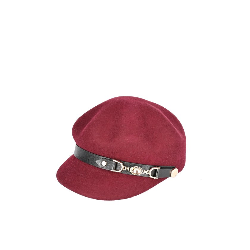 Béret laine avec boucle et brillant GB