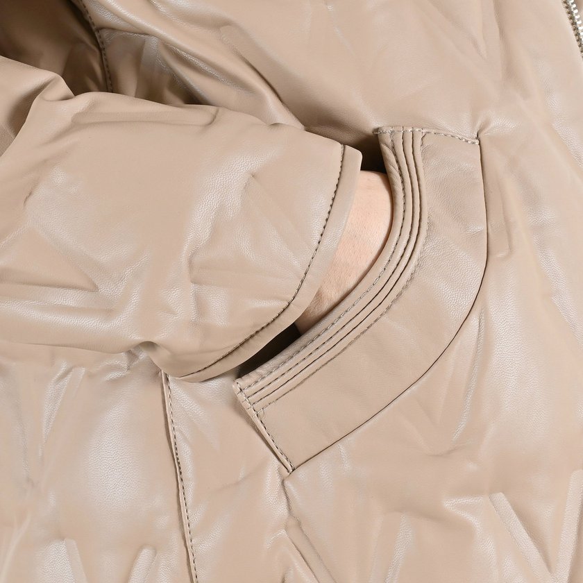 Chaqueta larga 100% PU GB