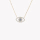 Collier en acier oeil bleu GB