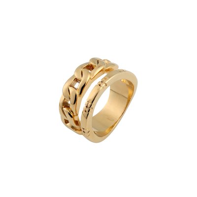 Anello bagno oro irregolare GB