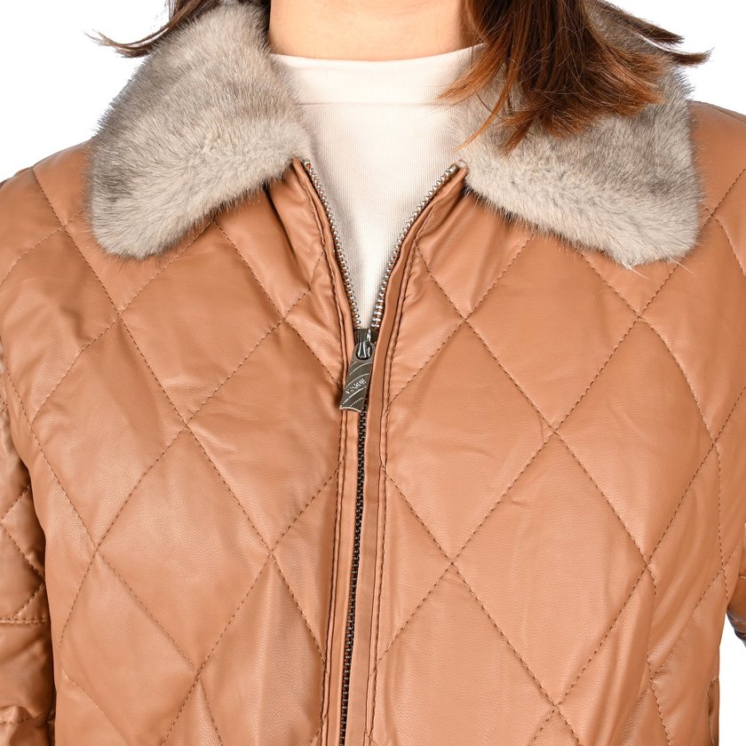 Chaqueta básica cuello vison GB