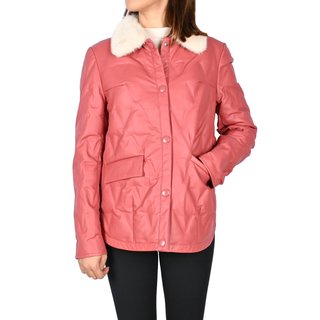 Chaqueta cuello vison con botones laterales GB