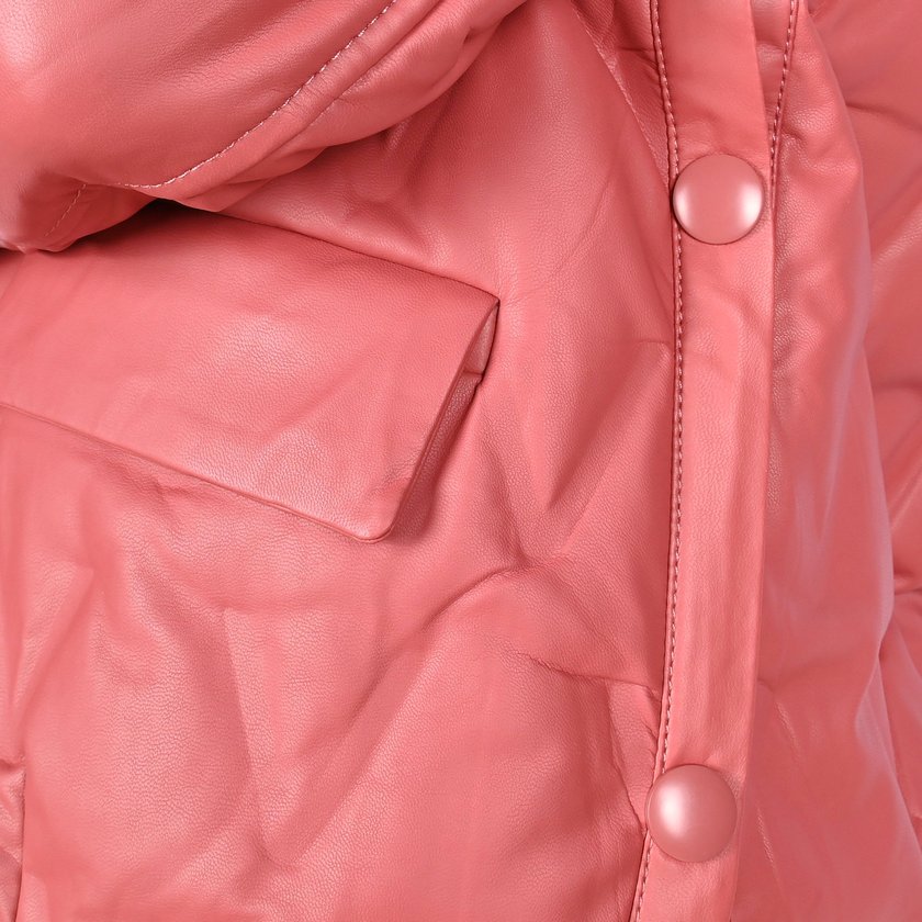 Veste col vison avec boutons côtés GB