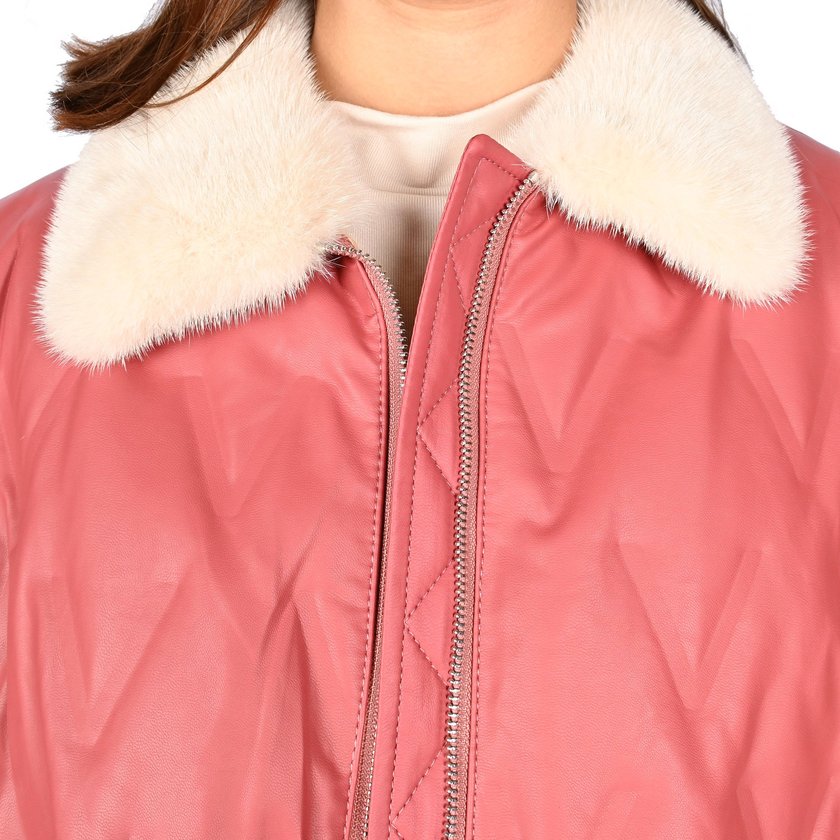 Basic coat with collar vison GB