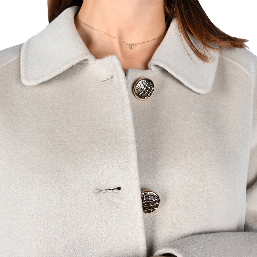 Cappotto 100% lana con pulsanti GB