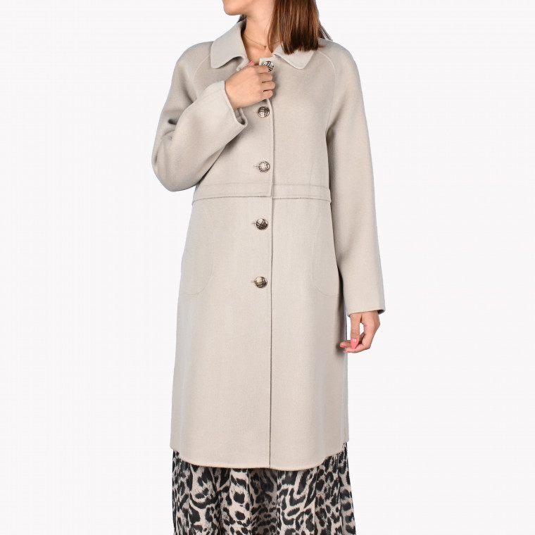 100% wool coat with buttons GB