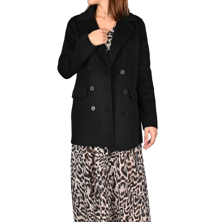 100% wool coat front buttons GB