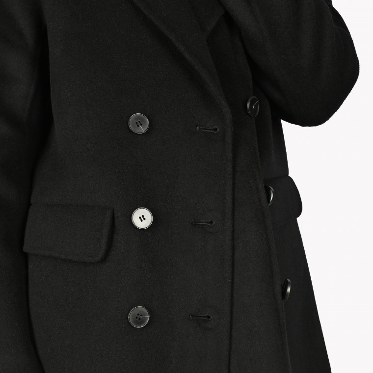 100% wool coat front buttons GB