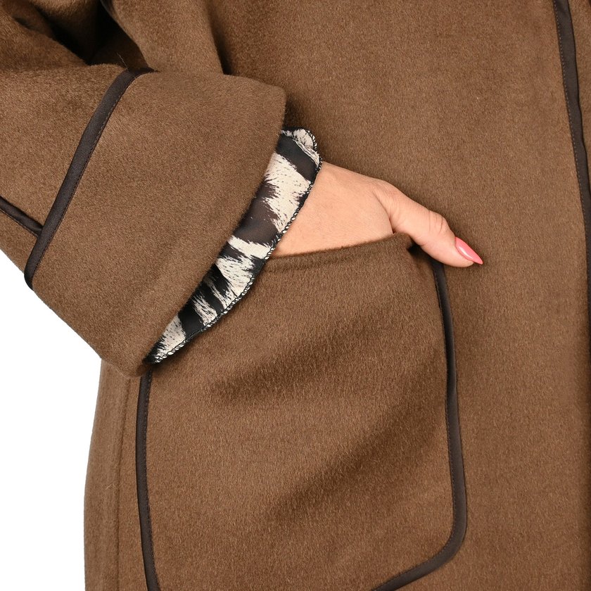 Manteau 100% laine longue GB