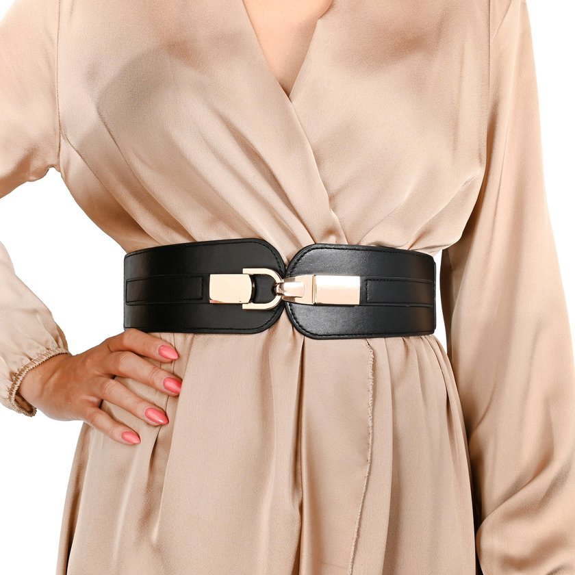Elastic belt with buckle pair GB