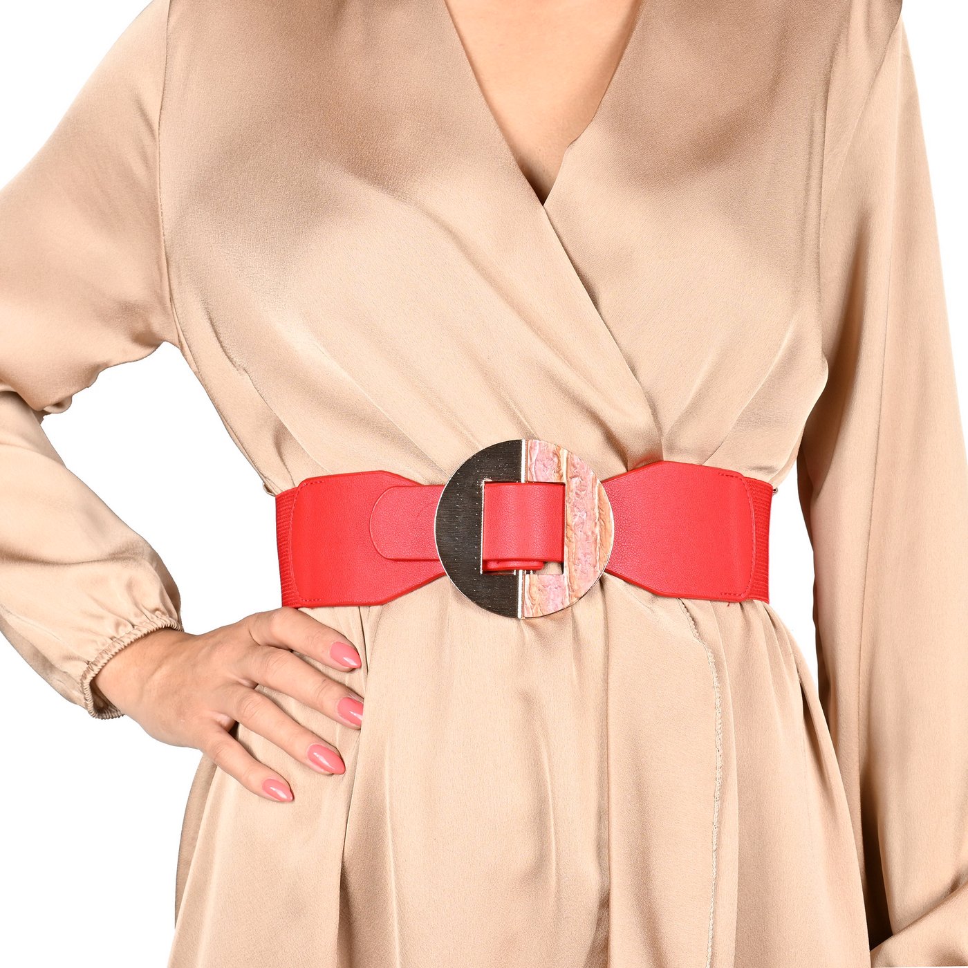 Ceinture élastique avec boucle coloré GB