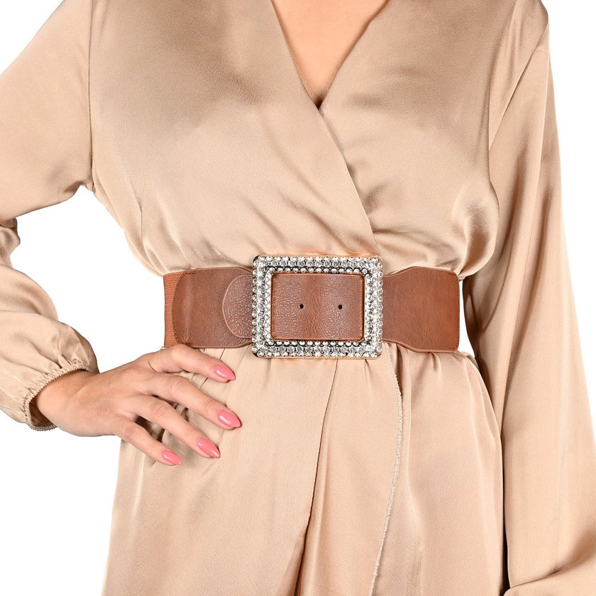 Belt with brillant buckle GB