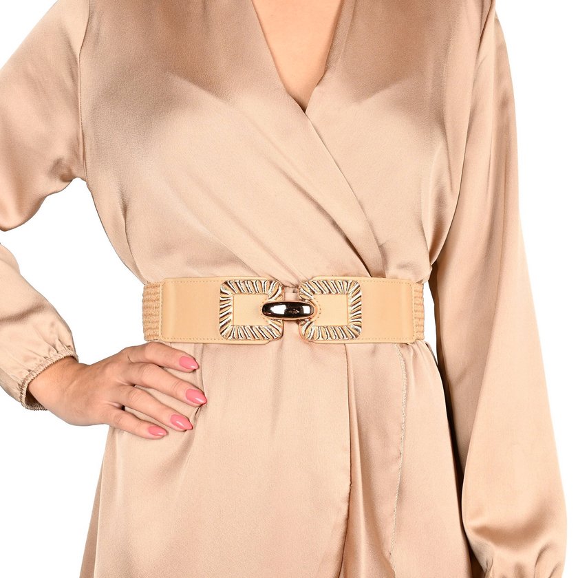 Raffia belt with detail GB