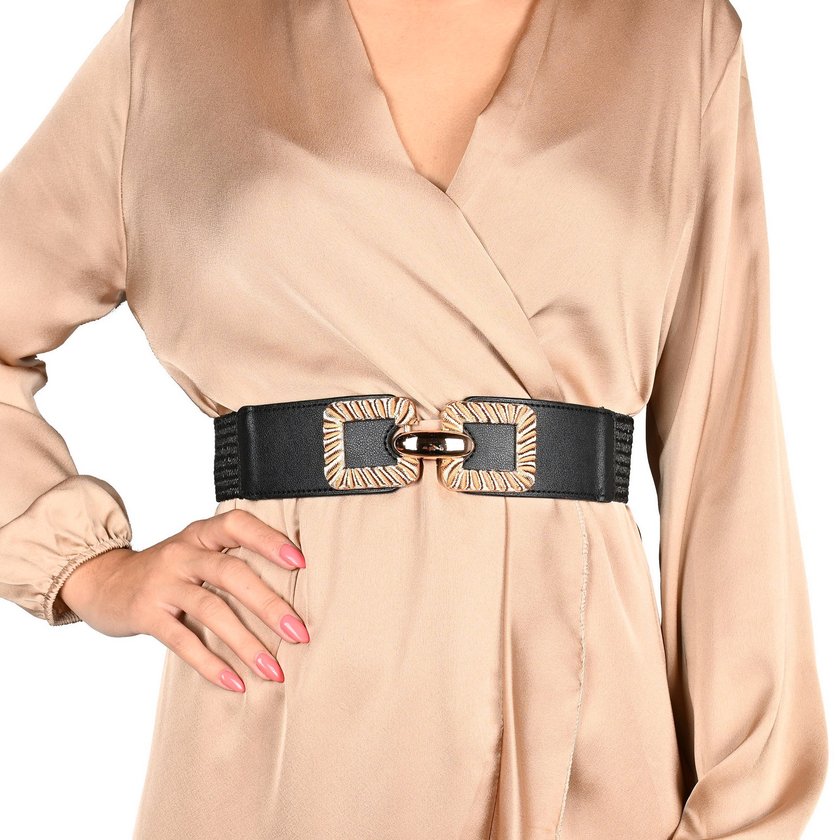 Raffia belt with detail GB