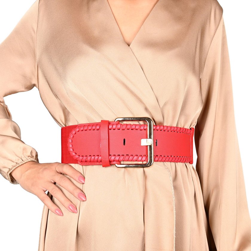 Ceinture large avec texture GB