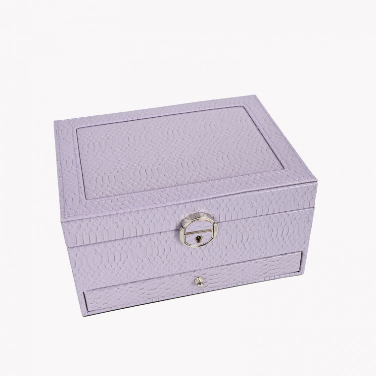 Jewellery box with texture and drawer GB
