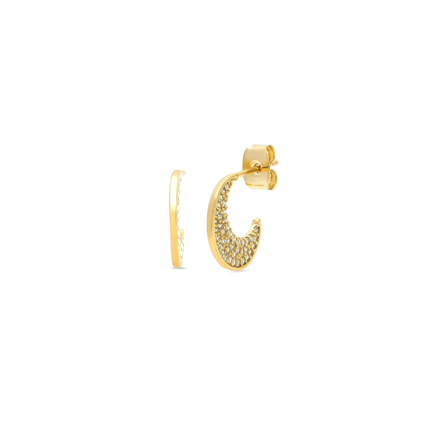 Moon gold plated earrings GB